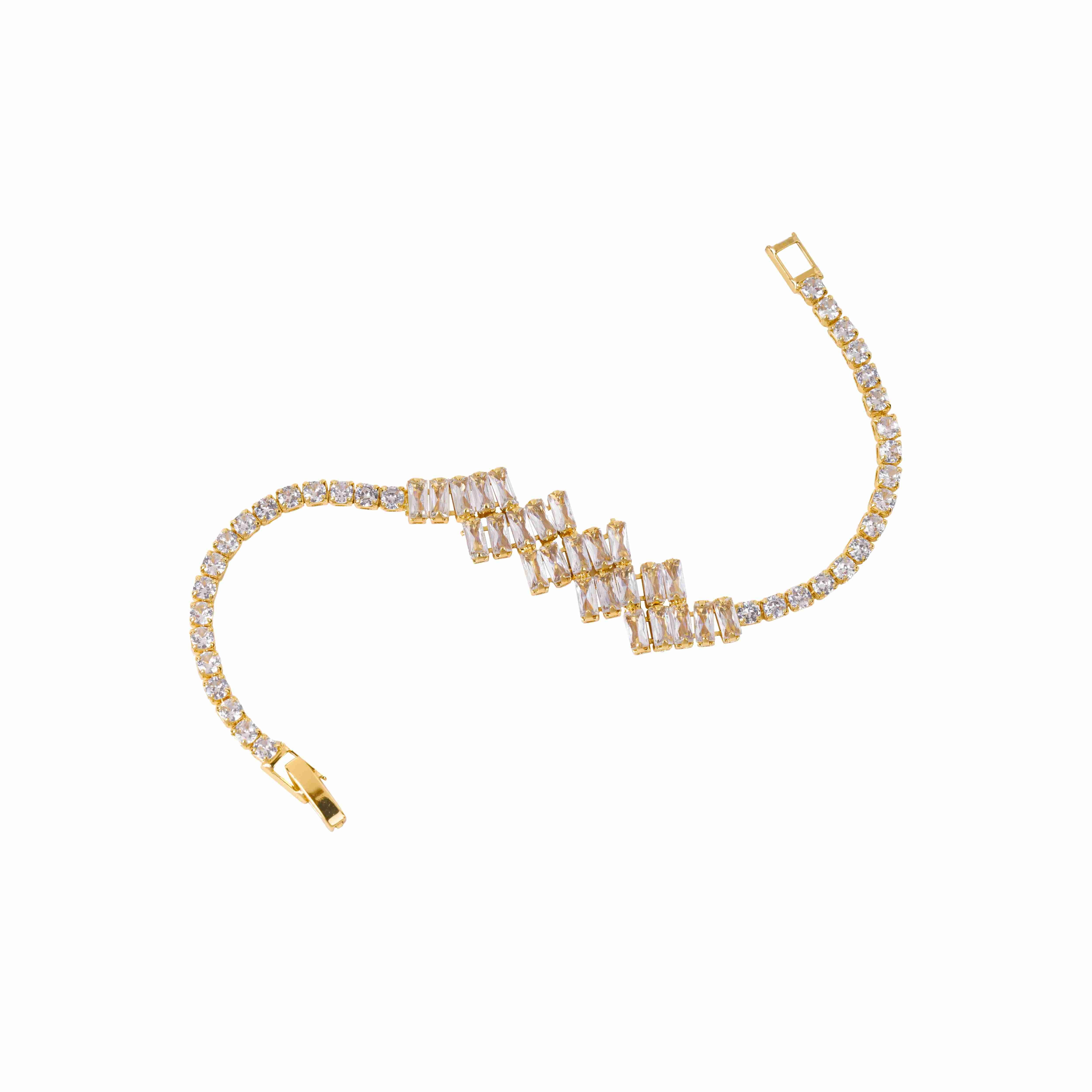 ZivaStep 18 Carat Gold Finished PVD Coated Anti-Tarnish Bracelet