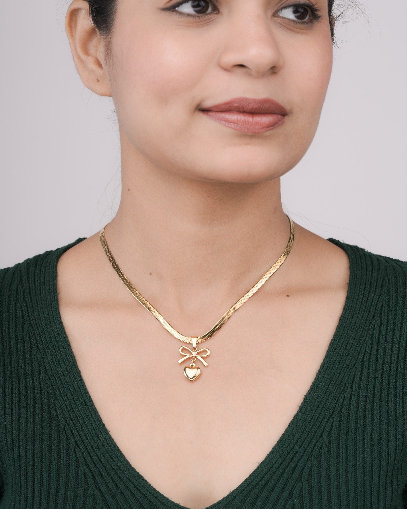 Luna Knot 18 Carat Gold Finished PVD Coated Anti-Tarnish Necklace