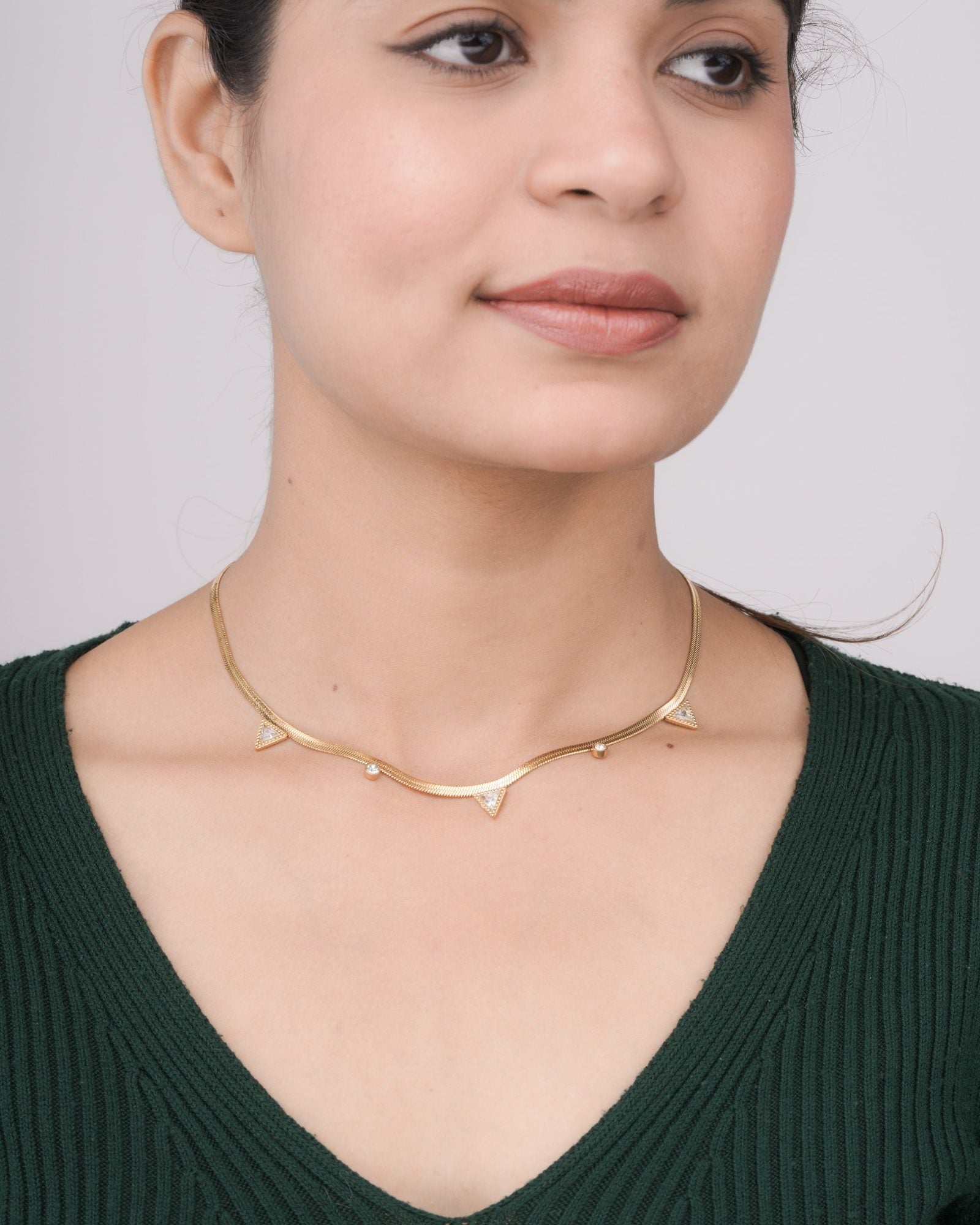 Tri Luxe 18 Carat Gold Finished PVD Coated Anti-Tarnish Necklace