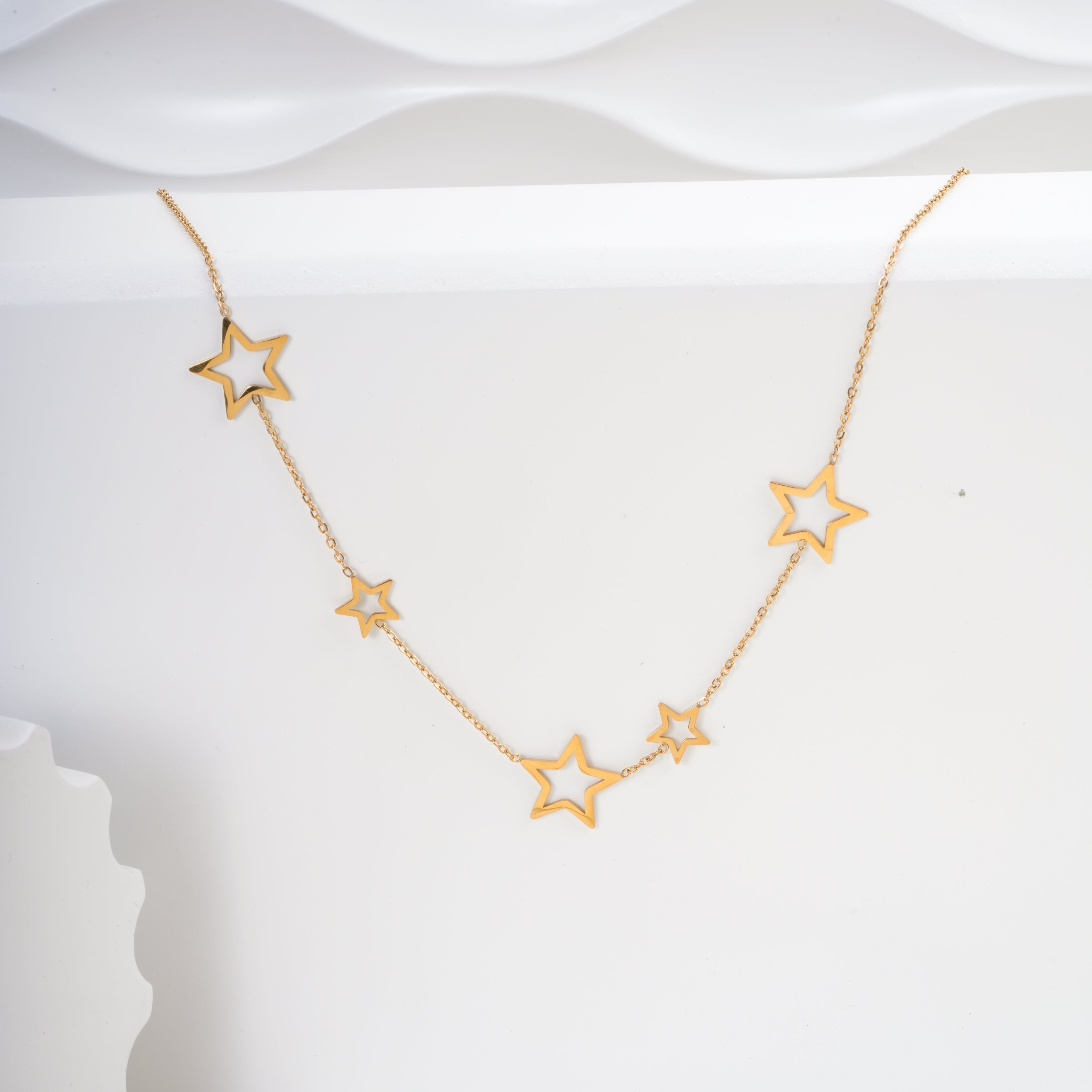 Stellara Gold Starline 18 Carat Gold Finished PVD Coated Anti-Tarnish Necklace