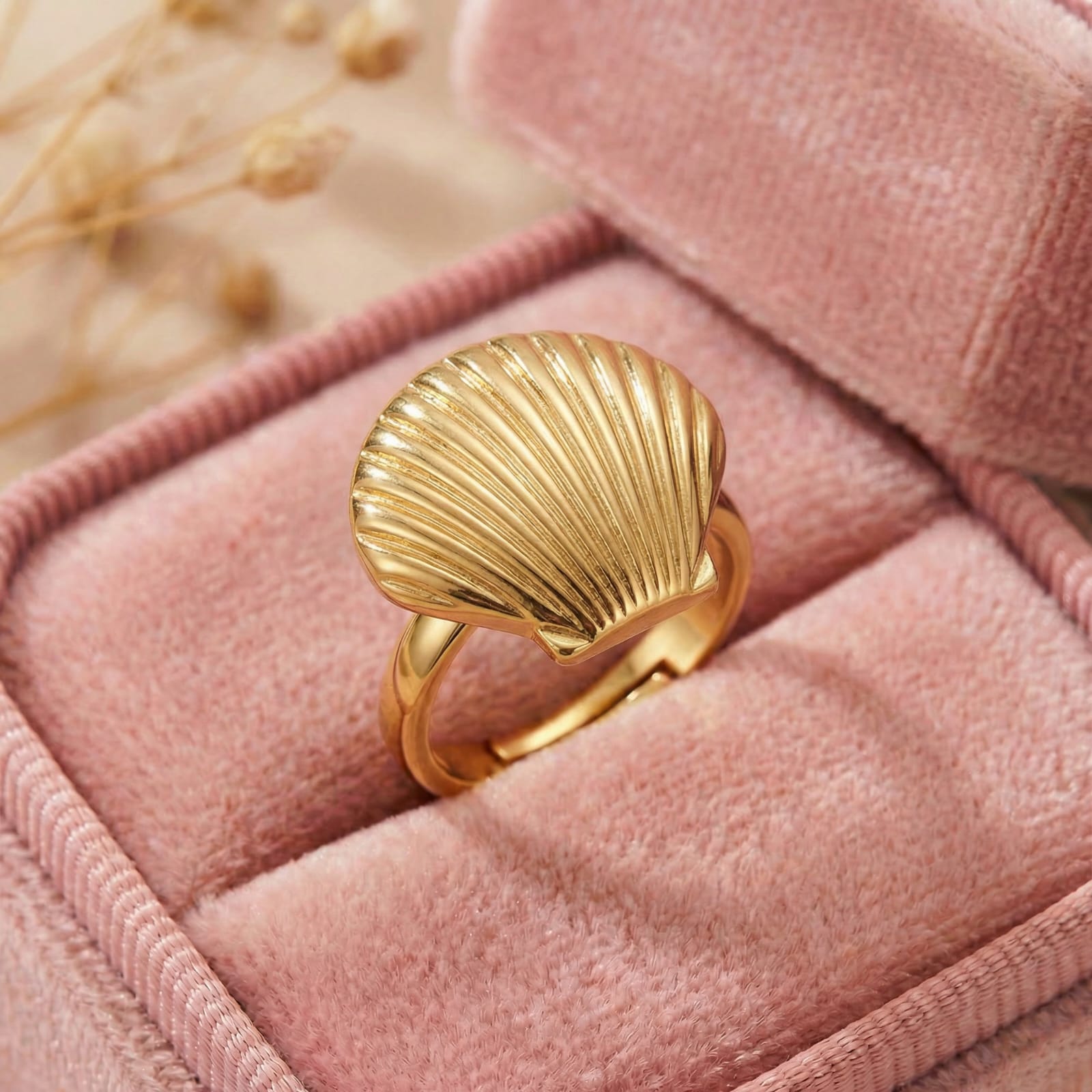 Ocean Crest 18 Carat Gold Finished PVD Coated Anti-Tarnish Ring