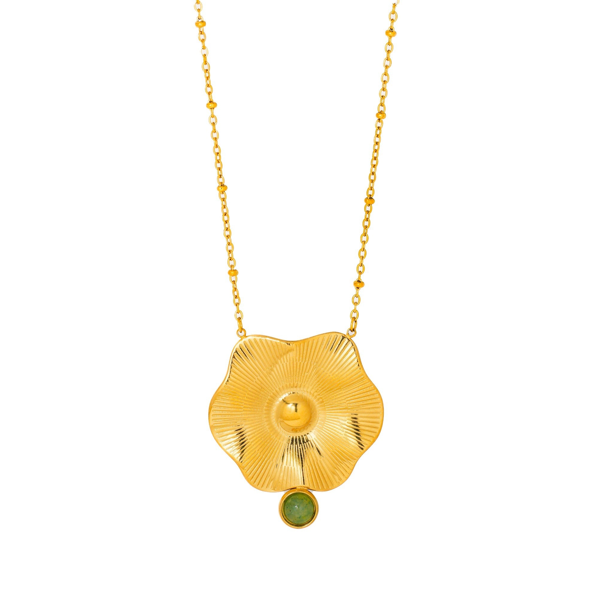Verdant Solara Bloom 18 Carat Gold Finished PVD Coated Anti-Tarnish Necklace
