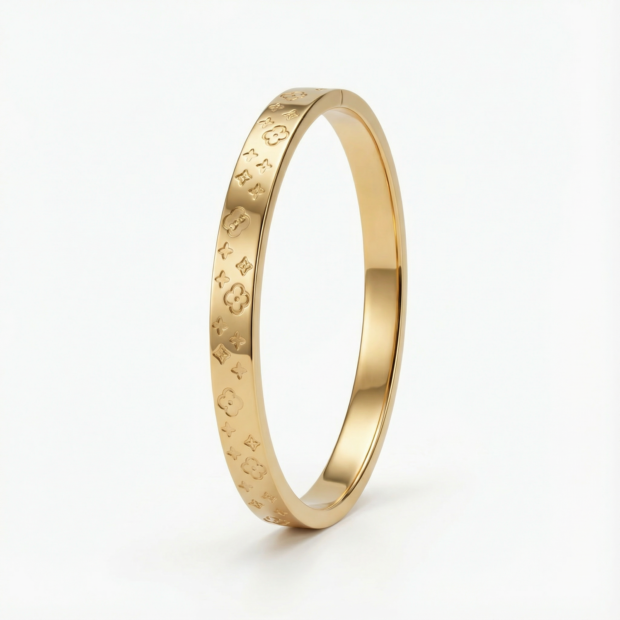 Golden Petal Charm 18 Carat Gold Finished PVD Coated Anti-Tarnish Bracelet