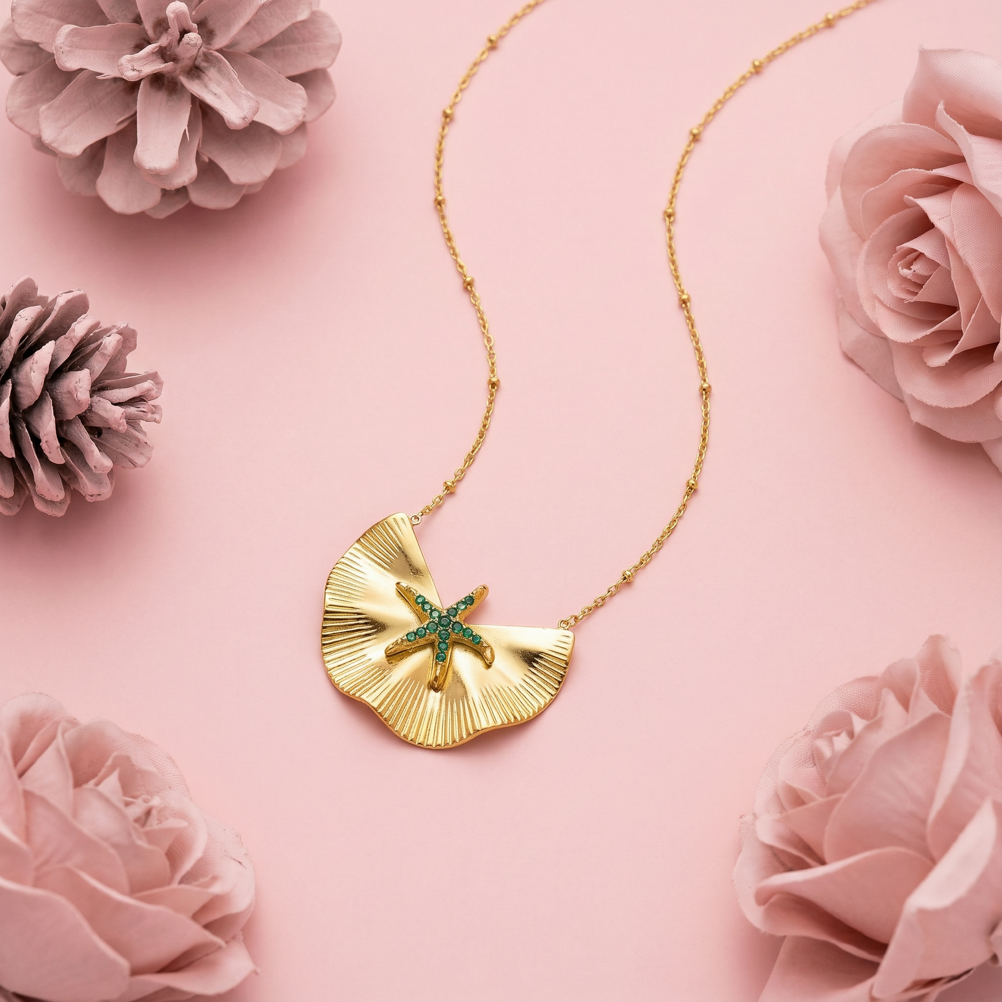 Marina Starcrest 18 Carat Gold Finished PVD Coated Anti-Tarnish Necklace