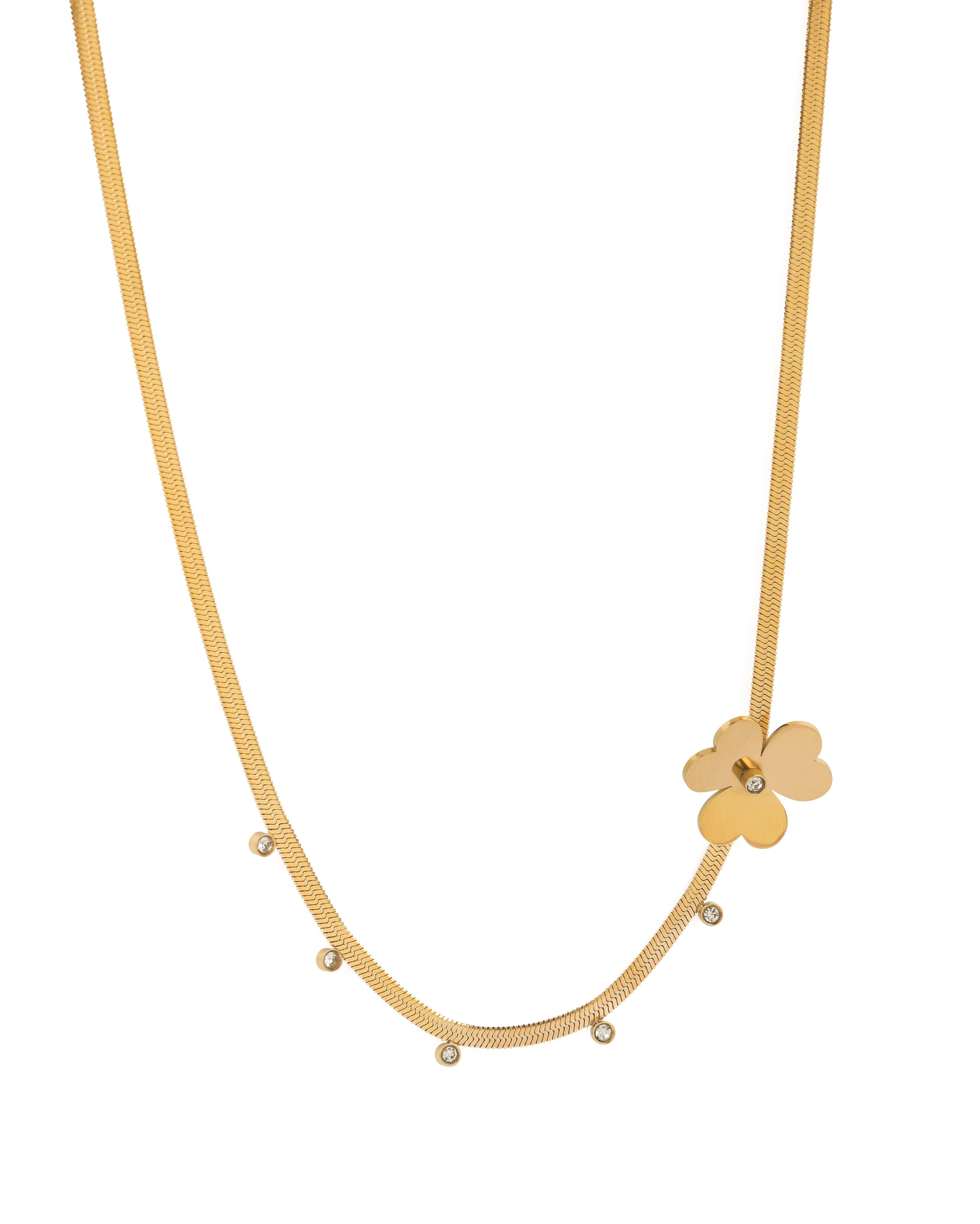 Solène Bloomline 18 Carat Gold Finished PVD Coated Anti-Tarnish Necklace