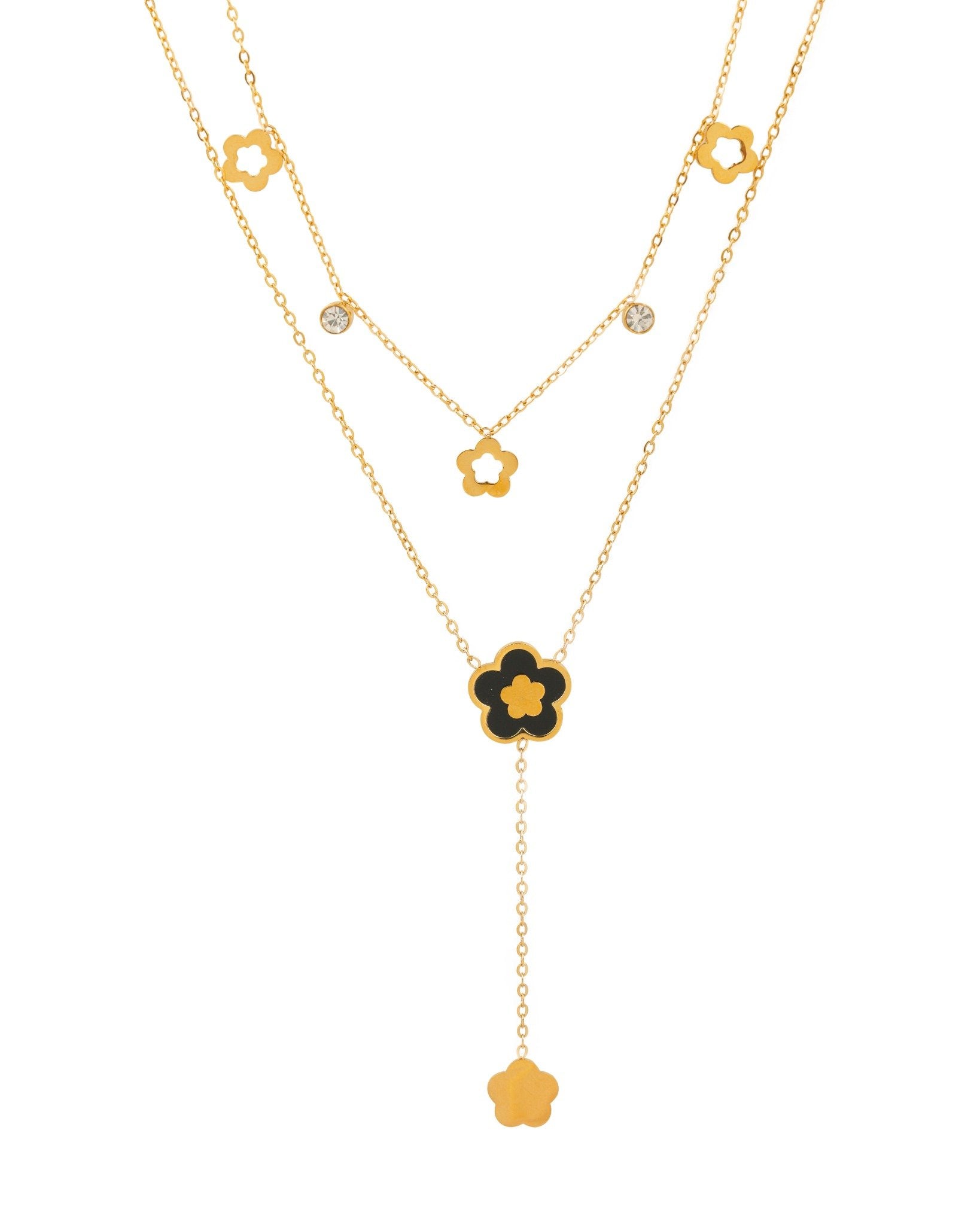 Elara Petal Chain 18 Carat Gold Finished PVD Coated Anti-Tarnish Necklace