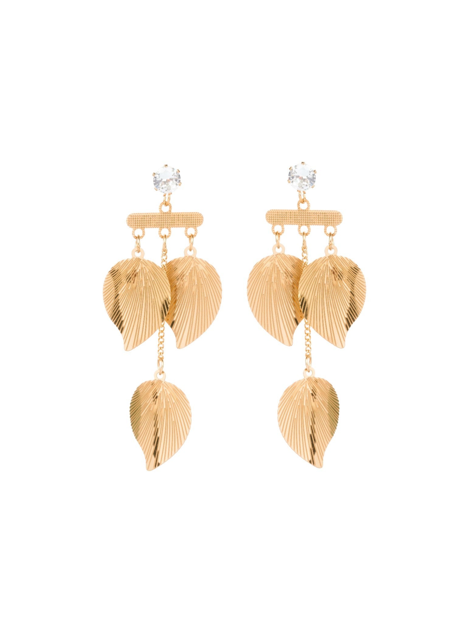 Aurielle Leaffall 18 Carat Gold Finished PVD Coated Anti-Tarnish Earrings