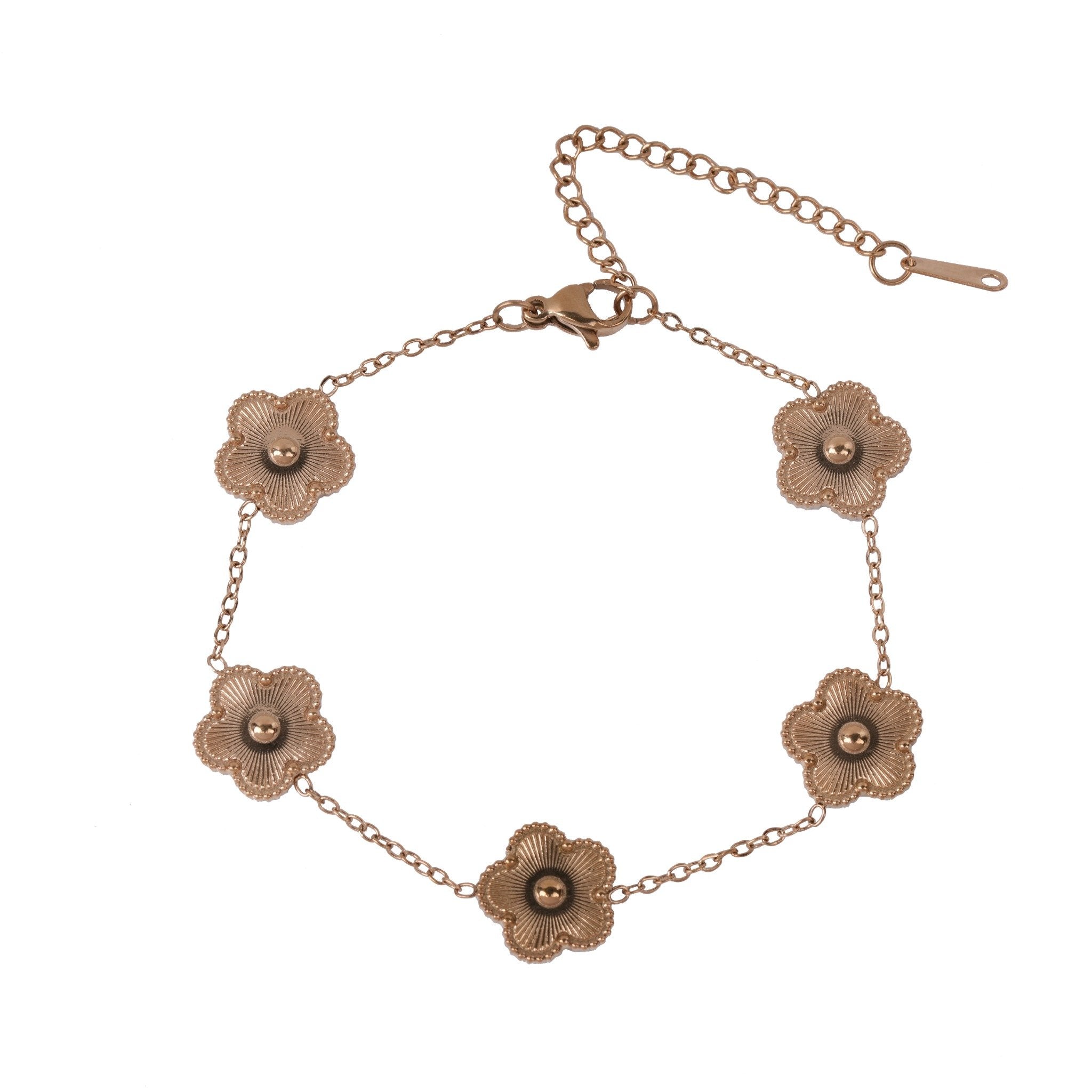 Golden Bloom 18 Carat Gold Finished PVD Coated Anti-Tarnish Bracelet