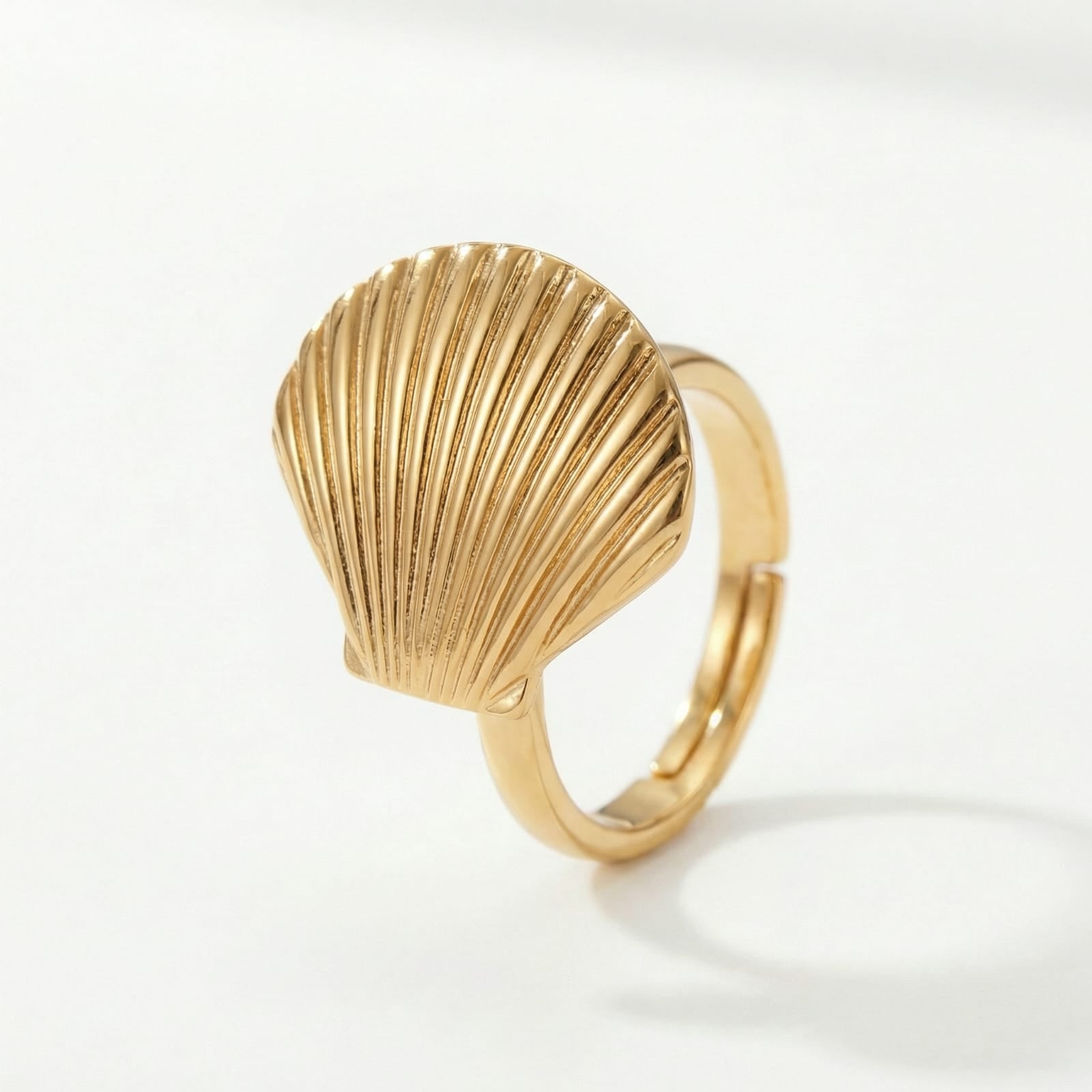 Ocean Crest 18 Carat Gold Finished PVD Coated Anti-Tarnish Ring