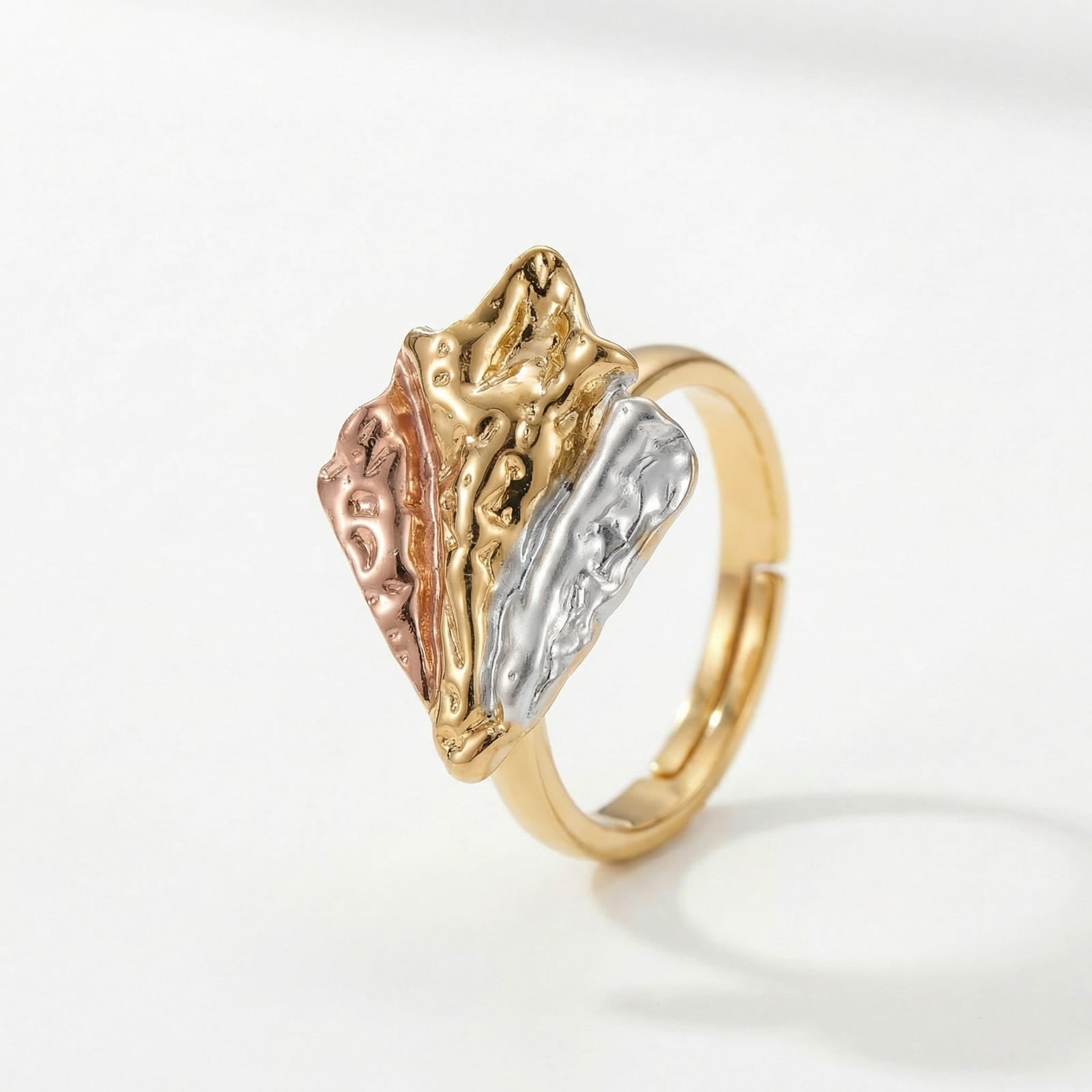 Harmonia Crest 18 Carat Gold Finished PVD Coated Anti-Tarnish Ring