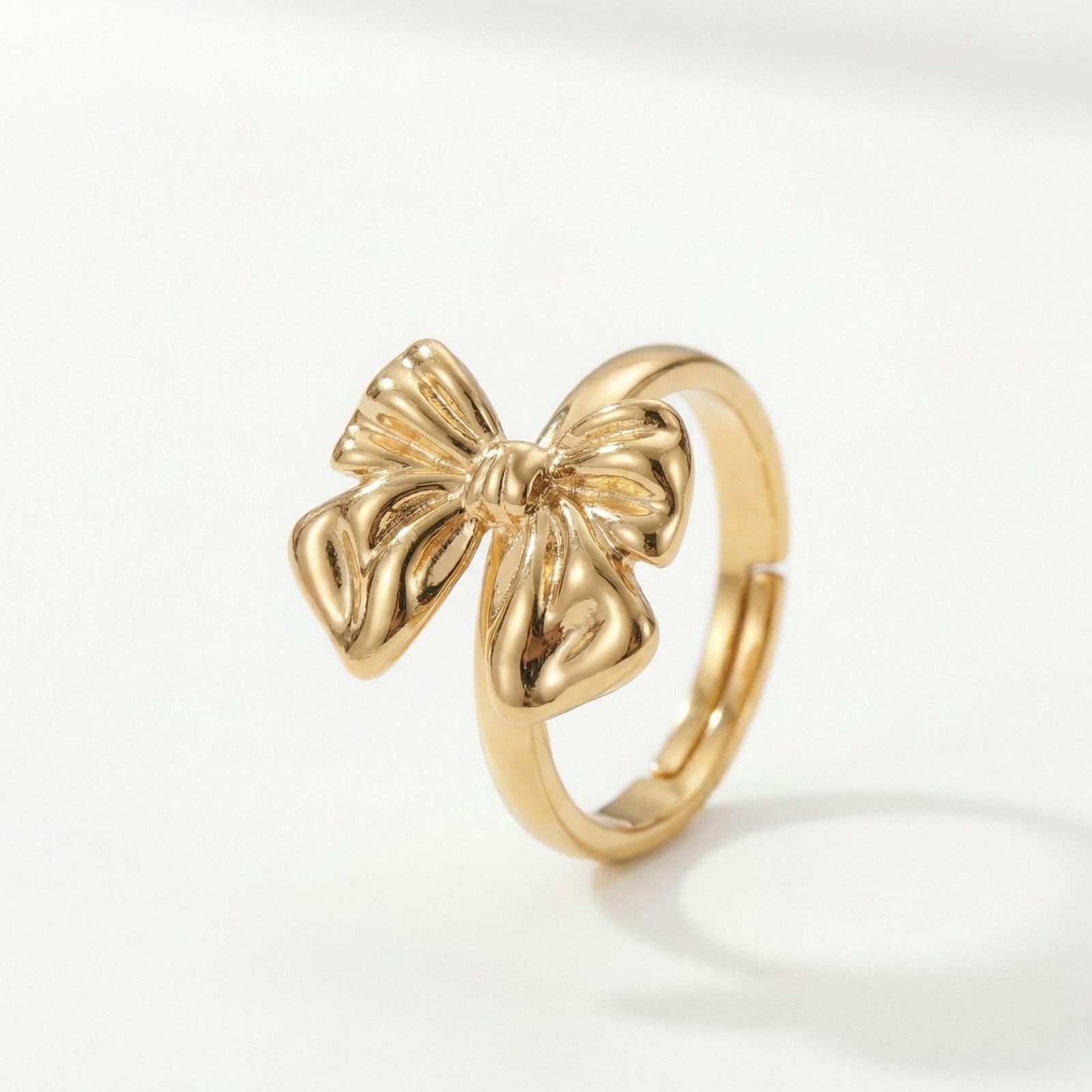 Aurielle Bow 18 Carat Gold Finished PVD Coated Anti-Tarnish Ring
