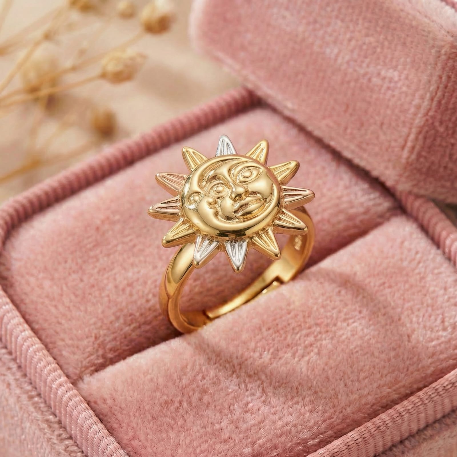 Solara Muse 18 Carat Gold Finished PVD Coated Anti-Tarnish Ring