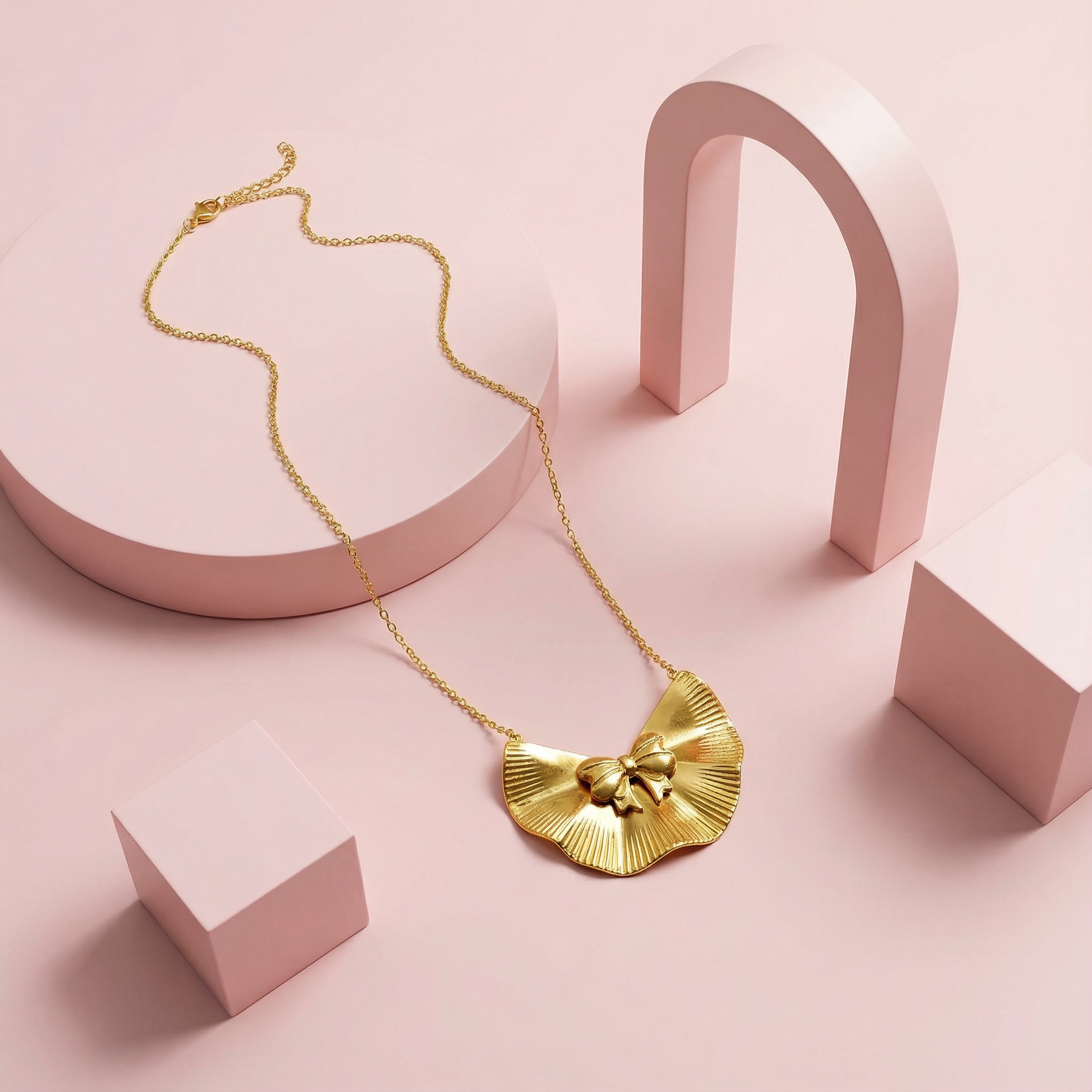 Aurielle Bowcrest 18 Carat Gold Finished PVD Coated Anti-Tarnish Necklace