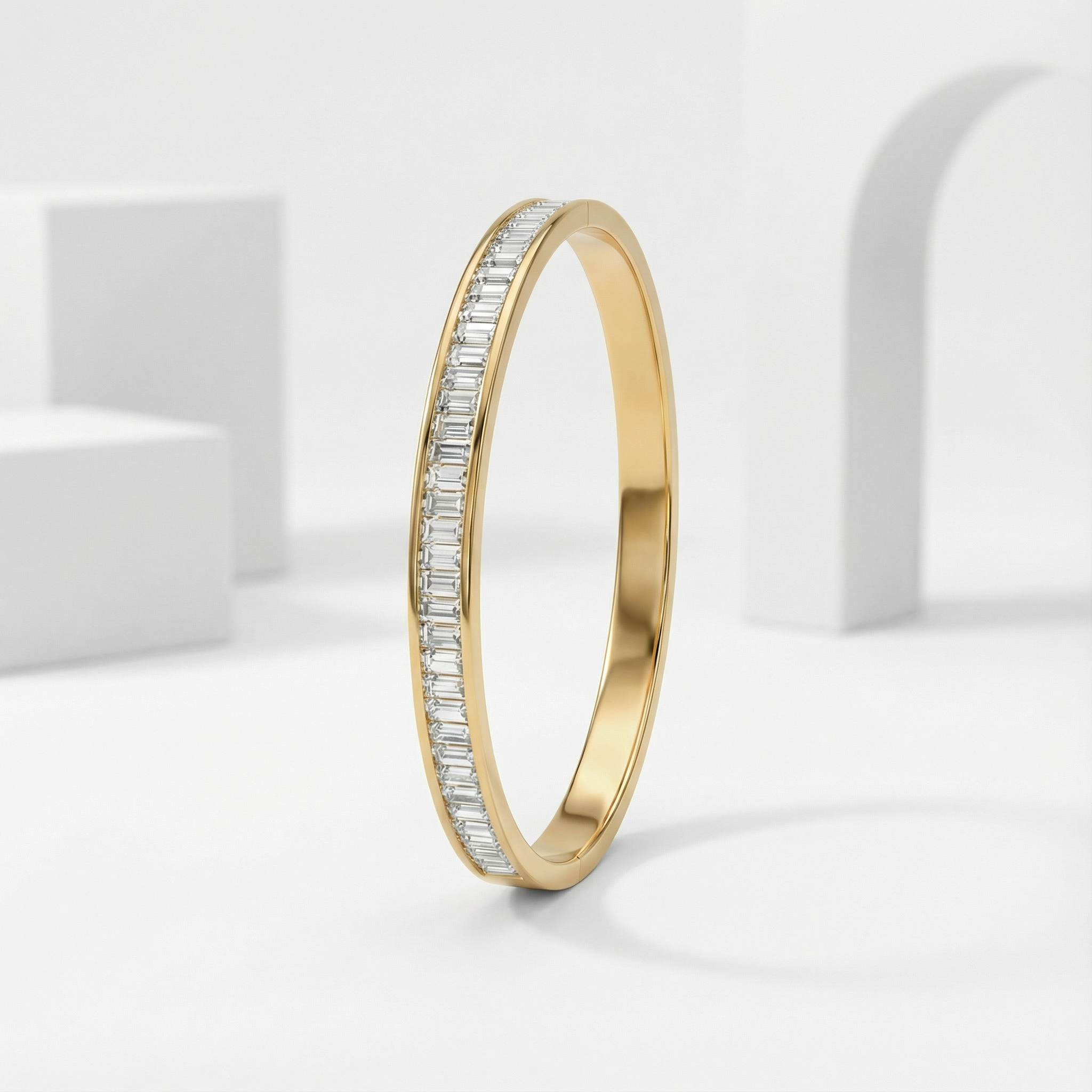 Crystal Line Gold 18 Carat Gold Finished PVD Coated Anti-Tarnish Bracelet