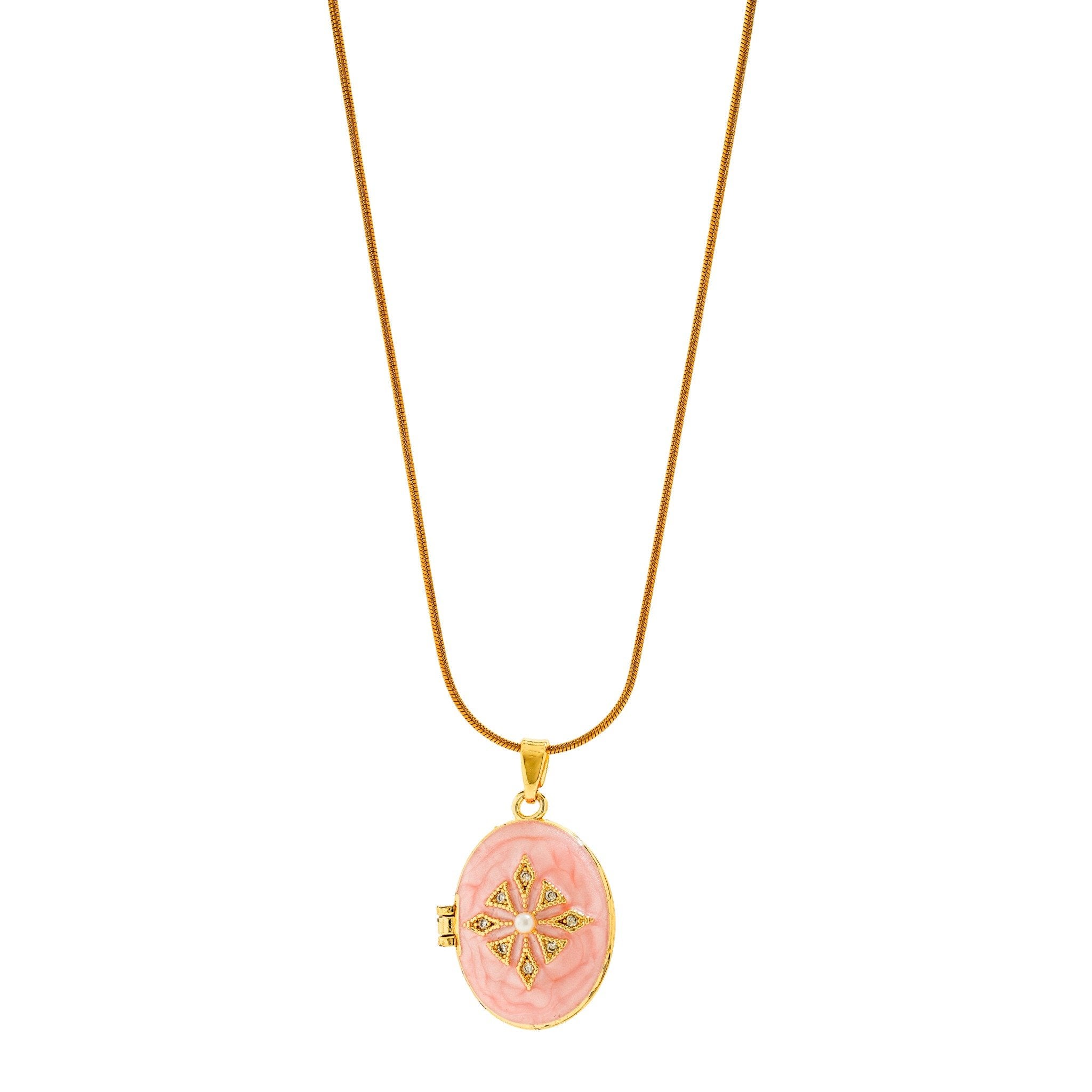 Blush Star Locket 18 Carat Gold Finished PVD Coated Anti-Tarnish Necklace